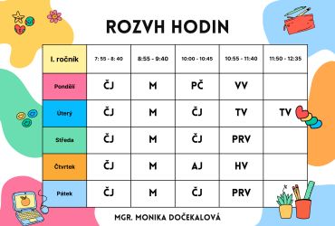 Rozvrhy hodin